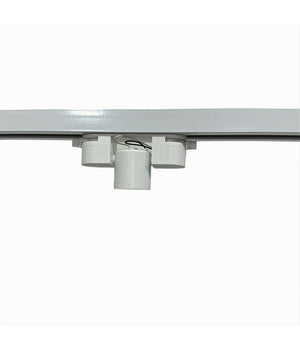 Portalampada Per Binario Monofase Connettore Lampadine E27 Adattatore Pista-e27  Bianco       