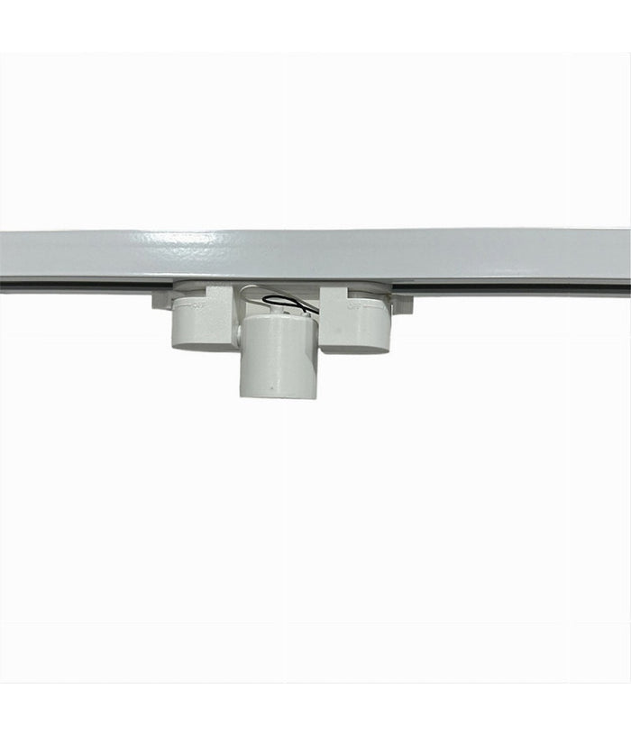 Portalampada Per Binario Monofase Connettore Lampadine E27 Adattatore Pista-e27  Bianco       