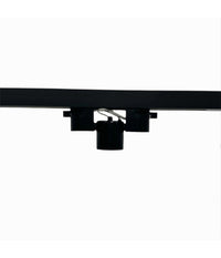 Portalampada Per Binario Monofase Connettore Lampadine E27 Adattatore Pista-e27  Nero       