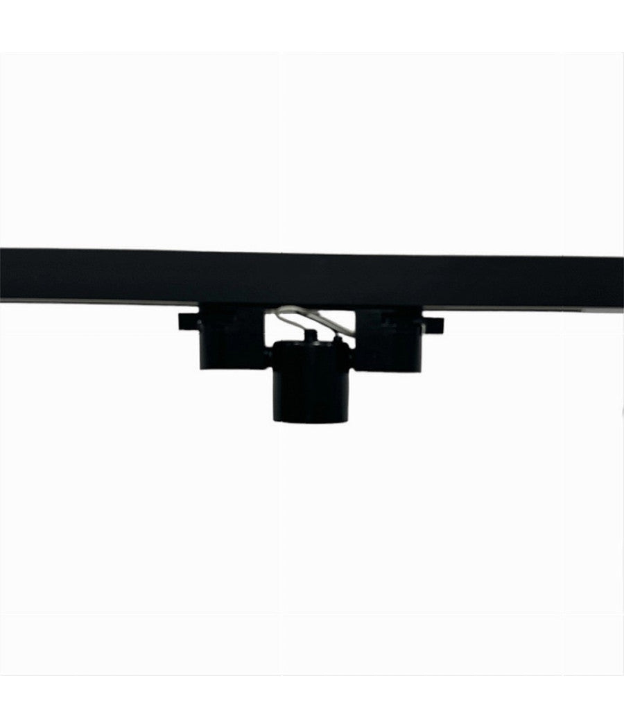 Portalampada Per Binario Monofase Connettore Lampadine E27 Adattatore Pista-e27  Nero       