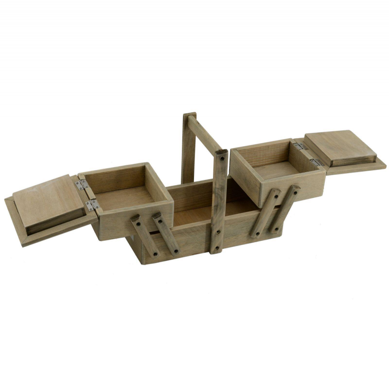 Portalavoro legno rosina 2 cassetti cm 27x14h19