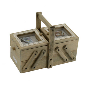 Portalavoro legno rosina 2 cassetti cm 27x14h19