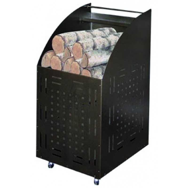 Portalegna Acciaio 601 Aperto con Ruote 32X42X80H