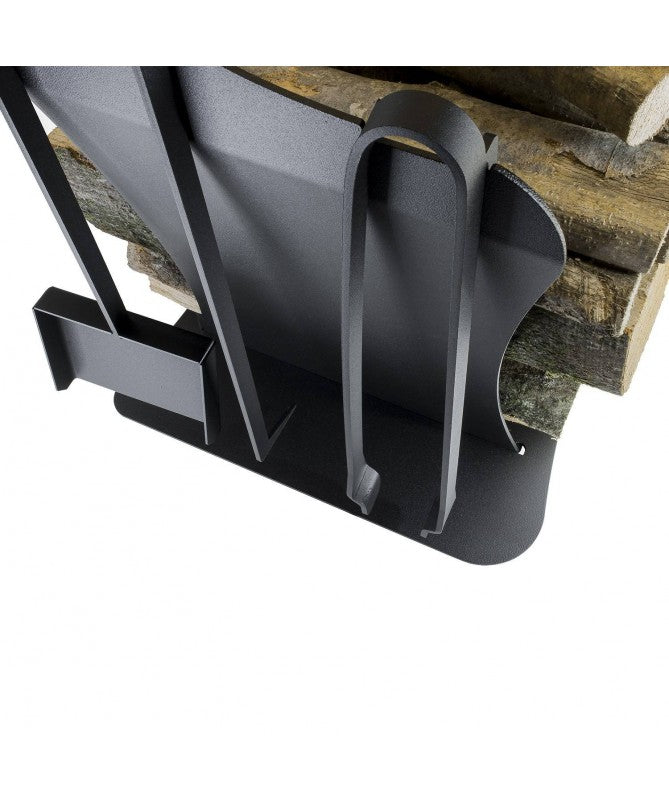 Portalegna Duna in acciaio - Made in Italy