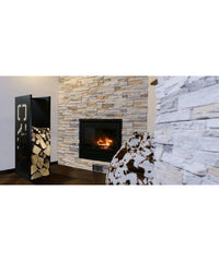 Portalegna Fooc in acciaio - Made in Italy