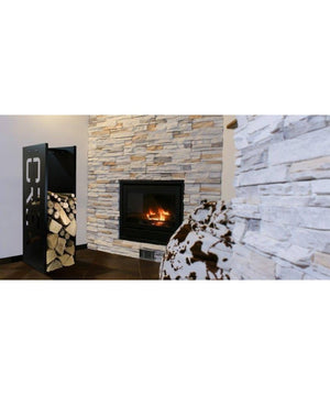 Portalegna Fooc in acciaio - Made in Italy