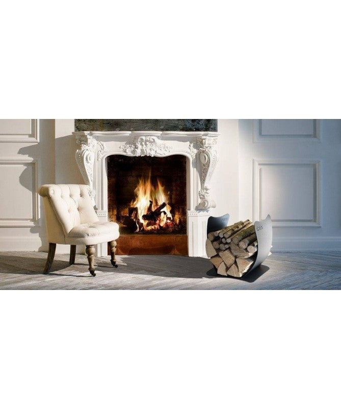 Portalegna Onda in acciaio - Made in Italy