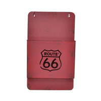 Portalettere metallo bristol rosso cm 25x8h42