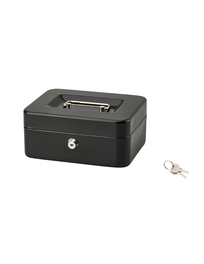 Portamonete, cassetta di sicurezza con serratura a camme, 2 chiavi, 20cm