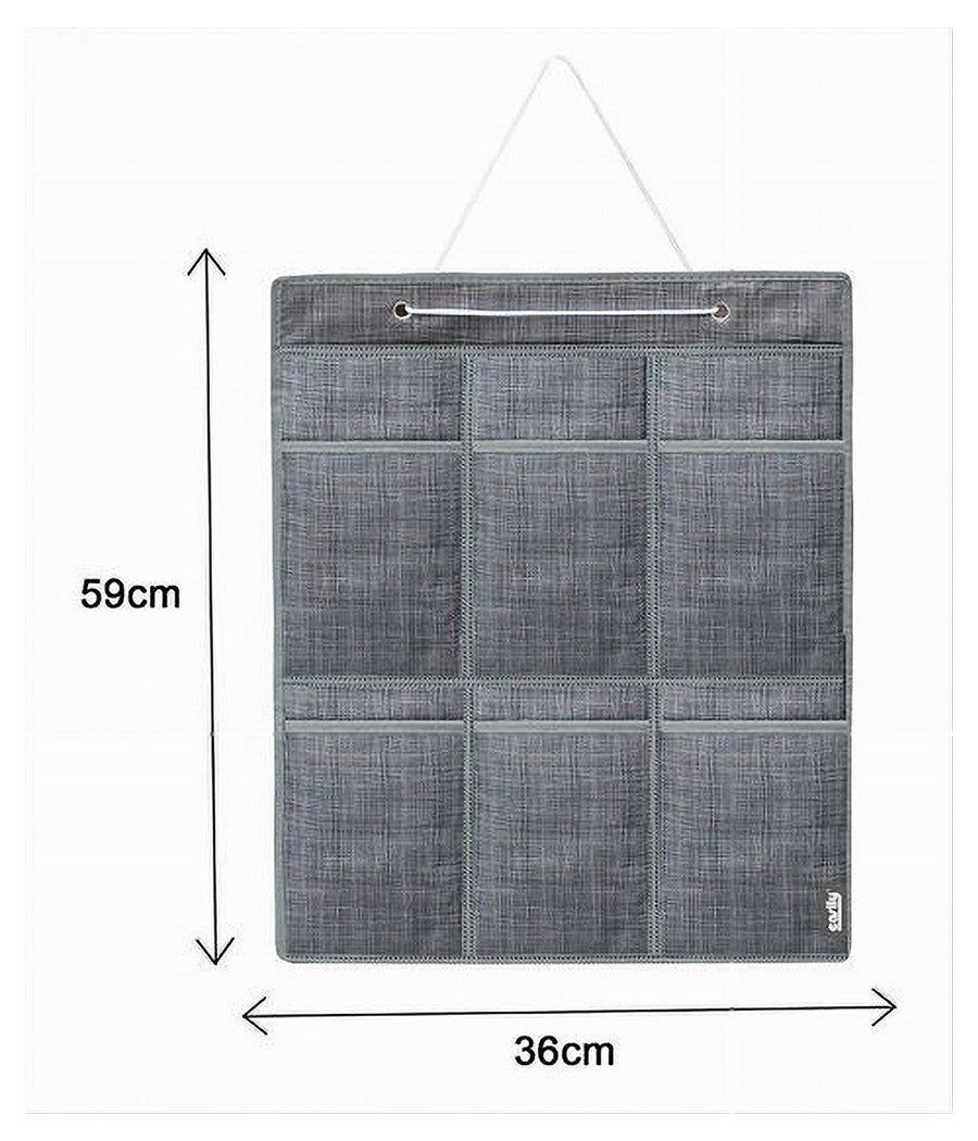 Portaoggetti Organizer A Sospensione 6 Tasche Tessuto Bagno Camera 59x36cm 69714         