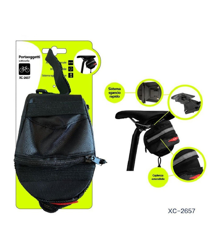 Portaoggetti Sottosella Borsa Impermeabile Attacco Universale Per Bici Xc-2657         