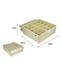 Portaoggetti Tessuto Organizer Contenitore Biancheria 20 Posti 32x32x12 Cm 69720         