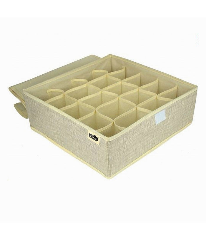 Portaoggetti Tessuto Organizer Contenitore Biancheria 20 Posti 32x32x12 Cm 69720         