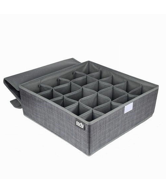 Portaoggetti Tessuto Organizer Contenitore Biancheria 20 Posti 32x32x12 Cm 69720         
