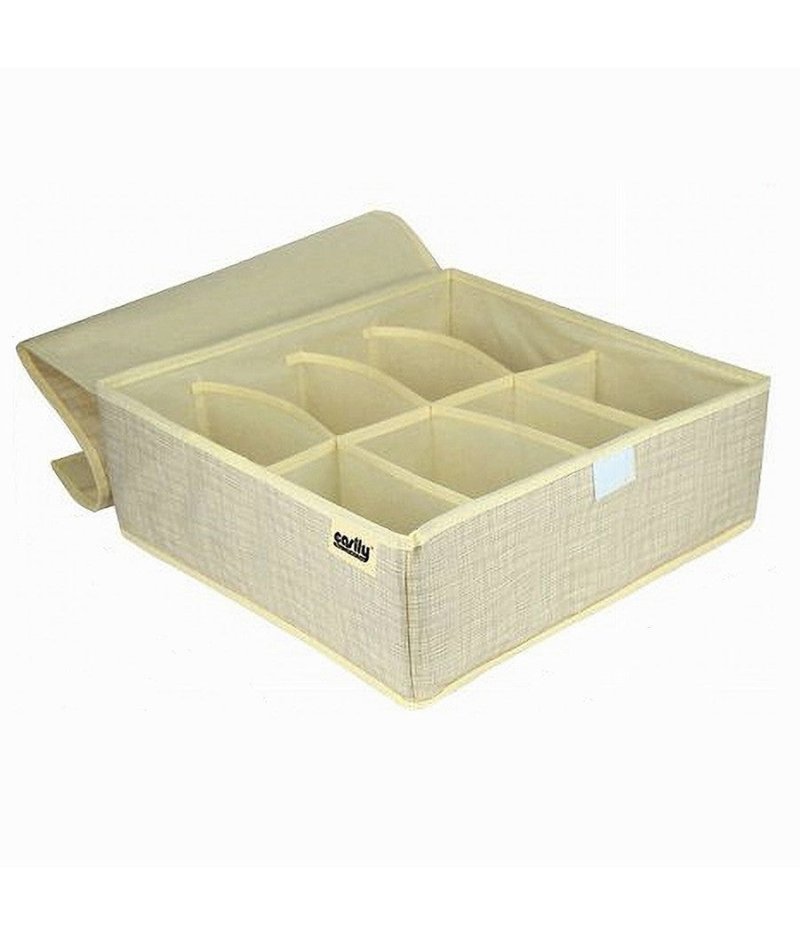 Portaoggetti Tessuto Organizer Contenitore Biancheria 8 Posti 32x32x12 Cm 69717         