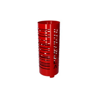 Portaombrelli metallo scritta Umbrella rosso tondo cm ø19h49