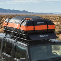 Portapacchi da tetto con borsa impermeabile da 425 L, Porta bagagli universale con cinghie a cricchetto per SUV-Accessori per veicoli