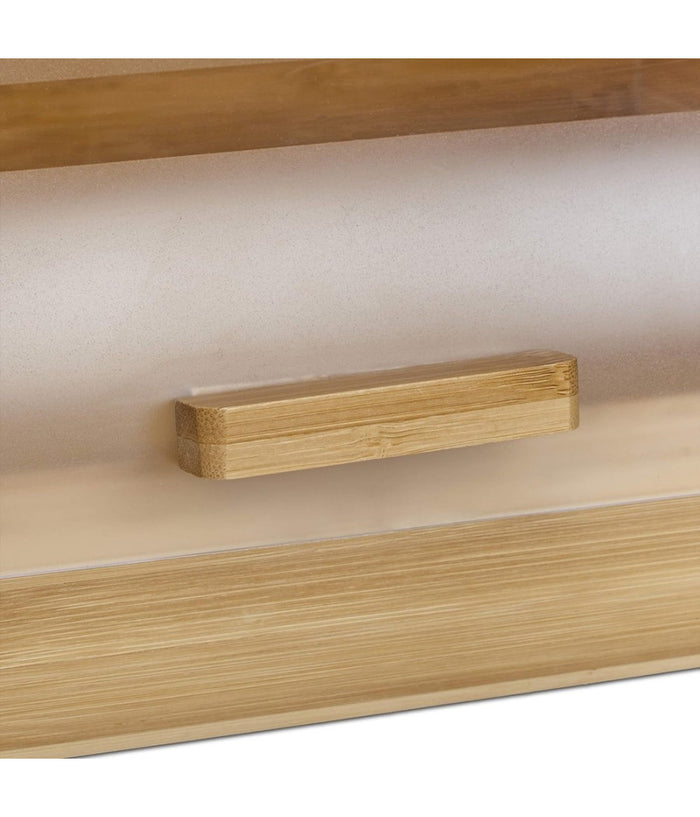 Portapane A Scomparsa Cassetta Richiudibile Con Coperchio 19 X 38 X 26 Cm Legno         