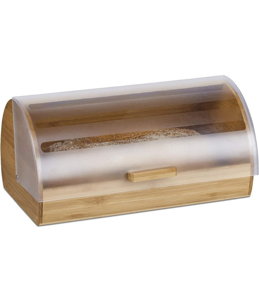 Portapane A Scomparsa Cassetta Richiudibile Con Coperchio 19 X 38 X 26 Cm Legno         