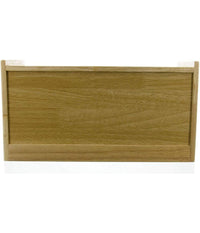 Portapane In Legno Con Vetrina In Vetro Chiusura A Calamita Contenitore 38x22x20cm         