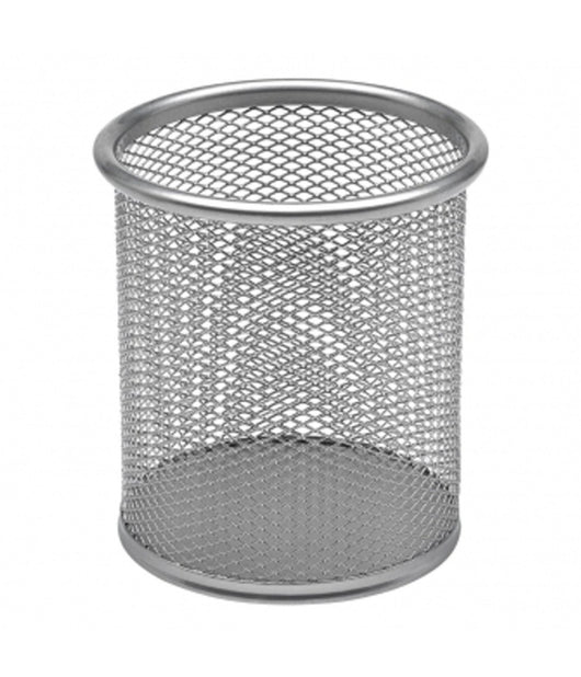 Portapenne Tondo Da Scrivania Metallo Rete 8.5x10 Porta Penne Ufficio Scrivania         