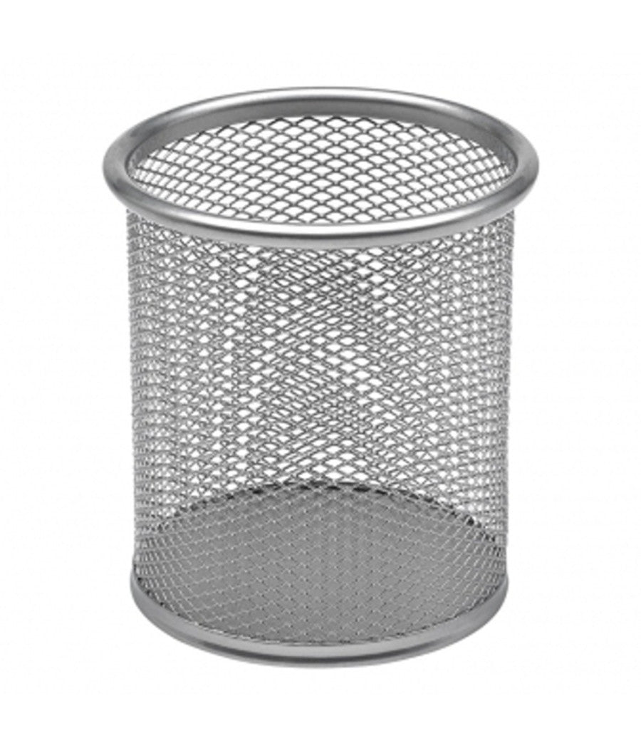 Portapenne Tondo Da Scrivania Metallo Rete 8.5x10 Porta Penne Ufficio Scrivania         