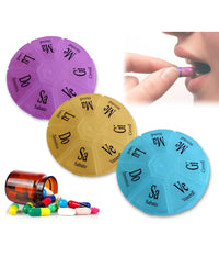 Portapillole Porta Pillole Pill Box 7 Giorni Settimanale 7 Scomparti Tascabile         