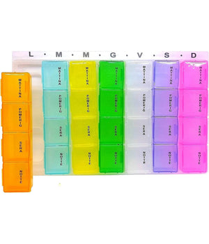 Portapillole Porta Pillole Pill Box 7 Giorni Settimanale Mattina Pomeriggio Sera         