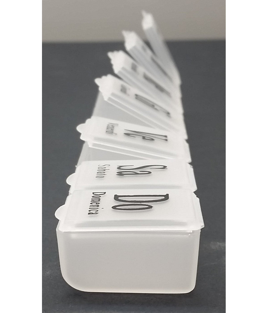 Portapillole Porta Pillole Pill Box 7 Giorni Settimanale Scatola 7 Scomparti         