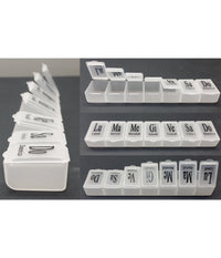 Portapillole Porta Pillole Pill Box 7 Giorni Settimanale Scatola 7 Scomparti         