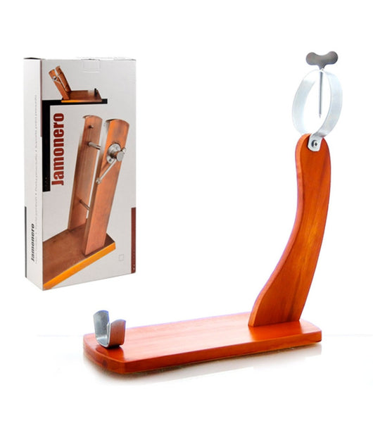 Portaprosciutto Gondola Ciliegio Legno Fine Porta Sostegno Prosciutto Gourmet         