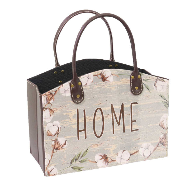 Portariviste ecopelle grigio home rettangolare cm 33,5x15,5h25,5