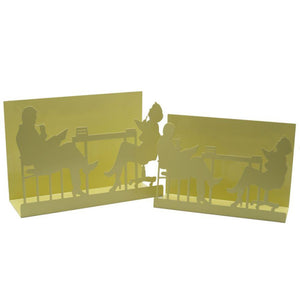 Portariviste metallo sagome 1-2 crema cm 35x12h24