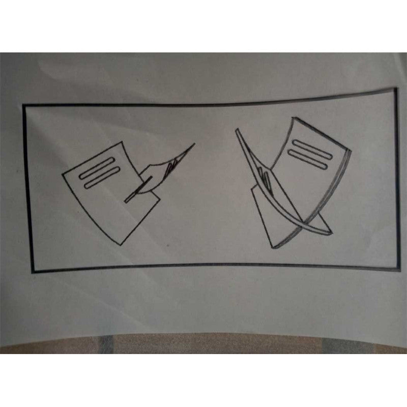 Portariviste legno naturale cm 30x25h29