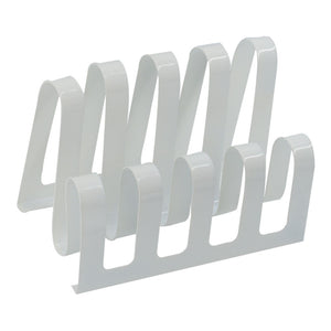 Portariviste metallo bianco 4 posti cm 31x19h22