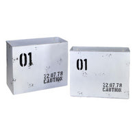 Portariviste metallo bristol bianco 1-2cm34,5x15,5h28