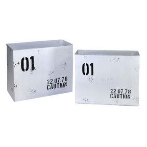 Portariviste metallo bristol bianco 1-2cm34,5x15,5h28