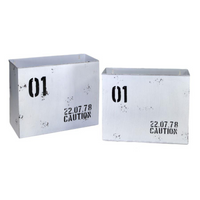 Portariviste metallo bristol bianco 1-2cm34,5x15,5h28