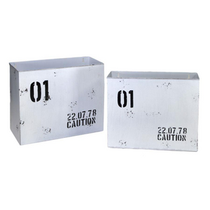 Portariviste metallo bristol bianco 1-2cm34,5x15,5h28