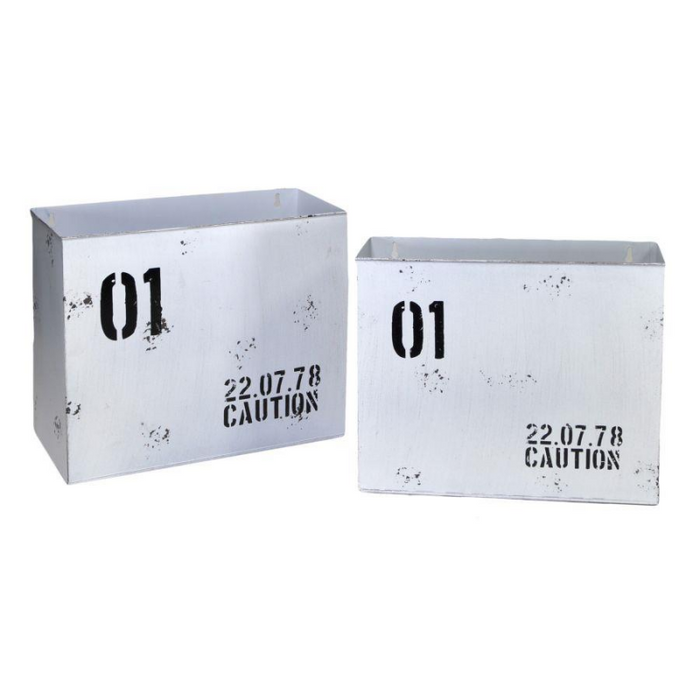 Portariviste metallo bristol bianco 1-2cm34,5x15,5h28