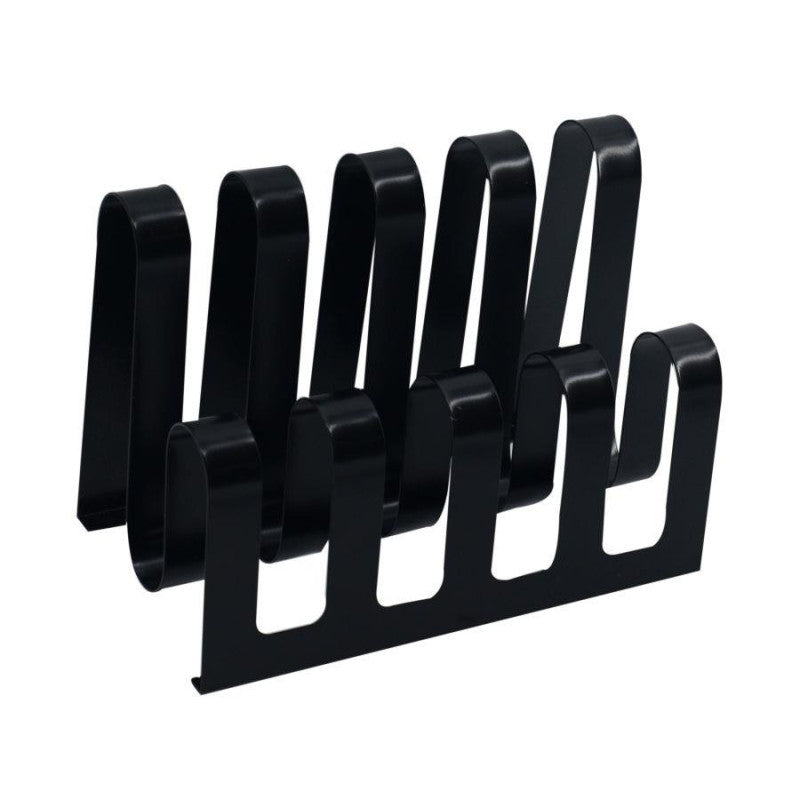 Portariviste metallo nero 4 posti cm 31x19h22