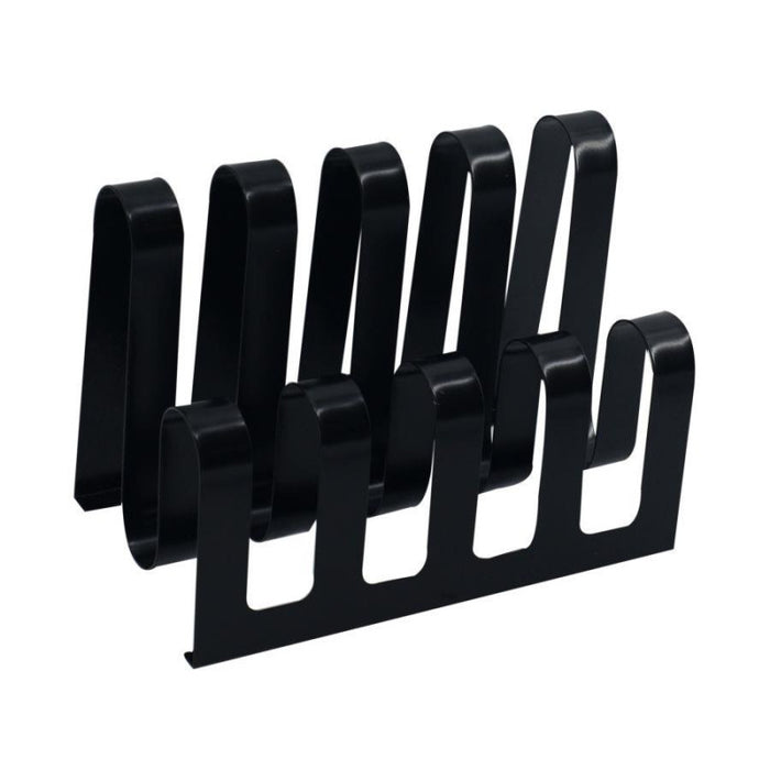 Portariviste metallo nero 4 posti cm 31x19h22