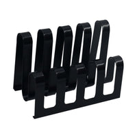 Portariviste metallo nero 4 posti cm 31x19h22