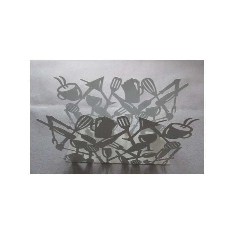 Portariviste metallo posate 1-2 bianco cmcm 35x12h26