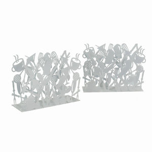 Portariviste metallo posate 1-2 bianco cmcm 35x12h26