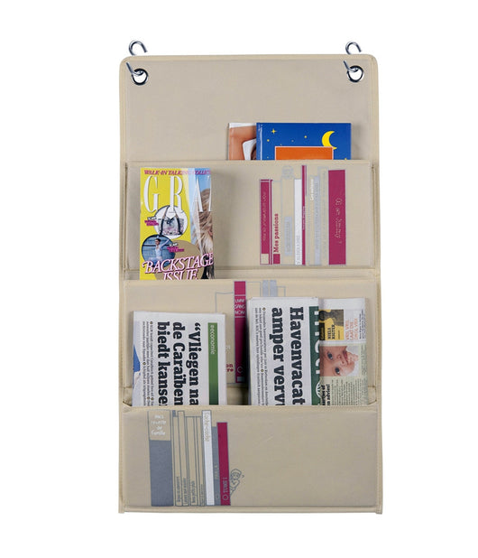 Portariviste Organizer Da Appendere Con 3 Tasche E 2 Ganci Per Armadi Cabine         