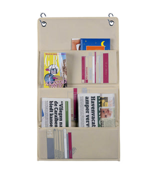 Portariviste Organizer Da Appendere Con 3 Tasche E 2 Ganci Per Armadi Cabine         