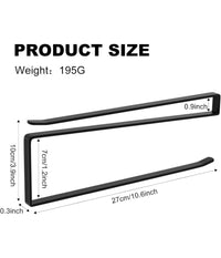 Portarotolo 27cm Sottopensile Senza Forare Per Cucina Bagno Porta Asciugamano         