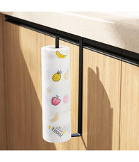 Portarotolo 27cm Sottopensile Senza Forare Per Cucina Bagno Porta Asciugamano  Nero       