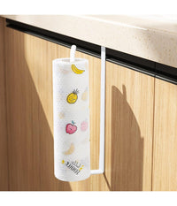 Portarotolo 27cm Sottopensile Senza Forare Per Cucina Bagno Porta Asciugamano  Bianco       